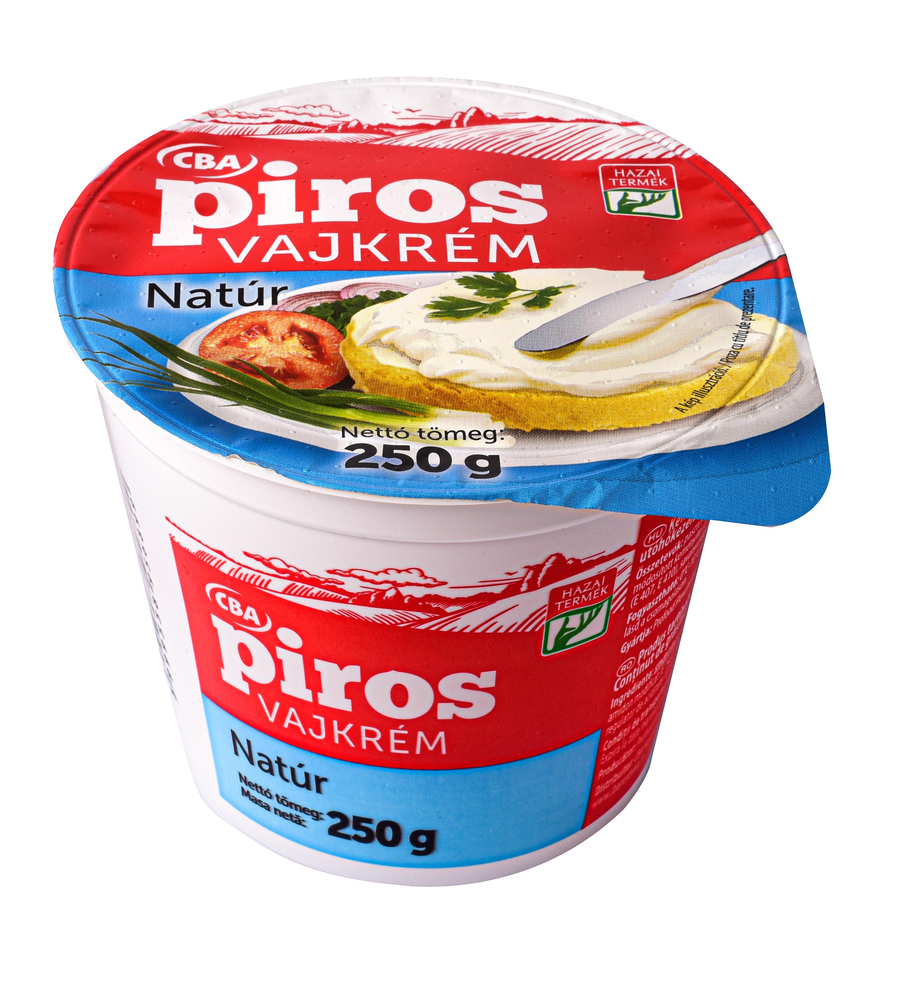 CBA Piros Vajkrém natúr 250g